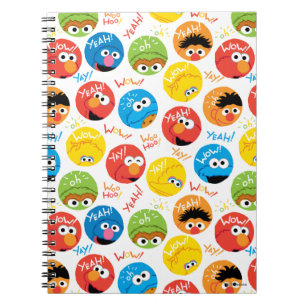 Sesame Street Circle Character Pattern Notebook
