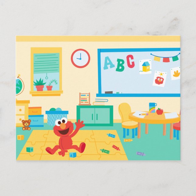 Sesame Street | Classroom Scene Postcard (Front)
