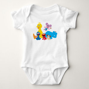 Sesame Street   Colourful Sesame Street Pals Baby Bodysuit