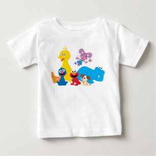 Sesame Street   Colourful Sesame Street Pals Baby T-Shirt