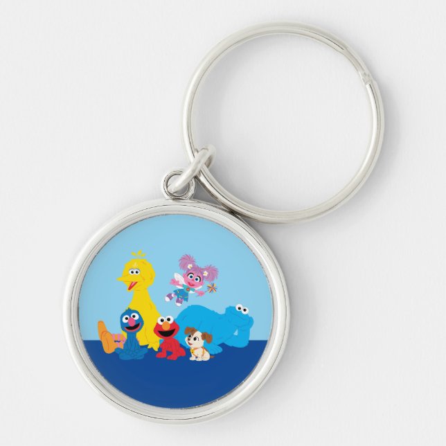 Sesame Street | Colourful Sesame Street Pals Keychain (Front)