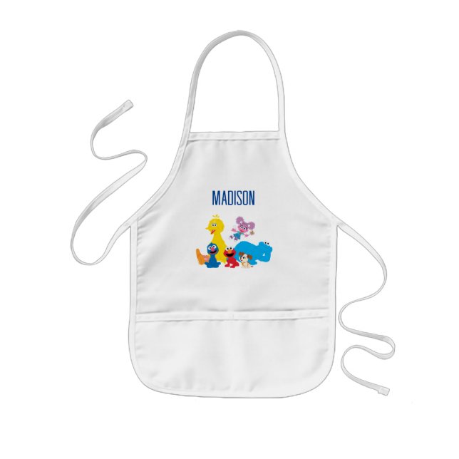 Sesame Street | Colourful Sesame Street Pals Kids Apron (Front)