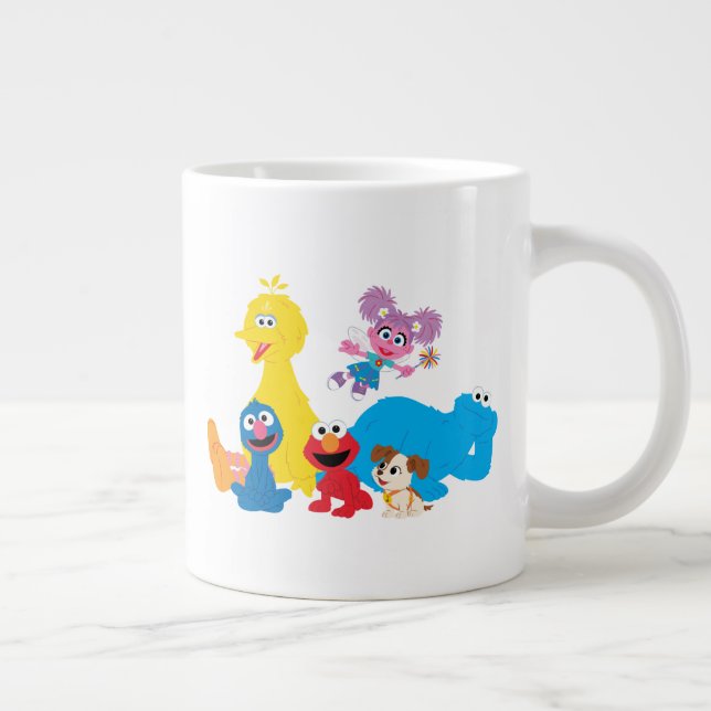 Sesame Street | Colourful Sesame Street Pals Large Coffee Mug (Right)
