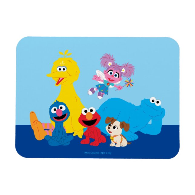 Sesame Street | Colourful Sesame Street Pals Magnet (Horizontal)