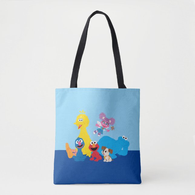 Sesame Street | Colourful Sesame Street Pals Tote Bag (Front)