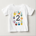 Sesame Street Confetti Birthday Baby T-Shirt<br><div class="desc">Celebrate your little one's special day with the Sesame Street Confetti Birthday Baby T-Shirt. Featuring Elmo, Cookie Monster, Big Bird, and Abby Cadabby surrounded by vibrant confetti, this cheerful design is perfect for a Sesame Street-themed birthday celebration. A playful and colourful way to make your baby shine on their big...</div>