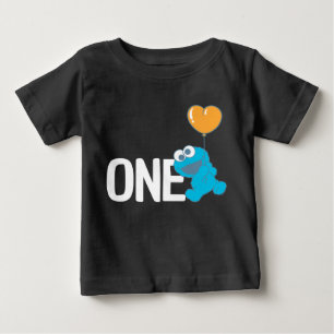 Sesame Street Cookie Monster 1st Birthday Baby T-Shirt