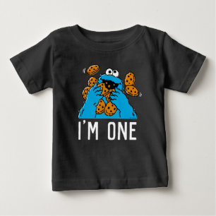 Sesame Street   Cookie Monster 1st Birthday Baby T-Shirt