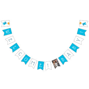 Sesame Street Cookie Monster Baby Shower Bunting Flags