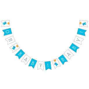 Sesame Street Cookie Monster Baby Shower Bunting Flags