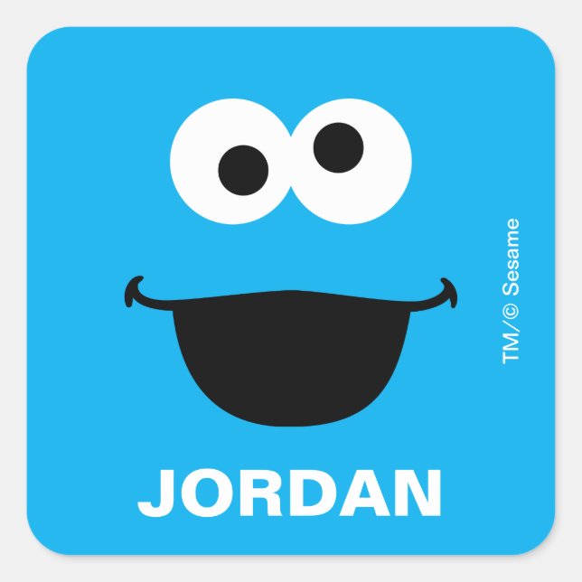 Sesame Street Cookie Monster Back to School Labels (Front)