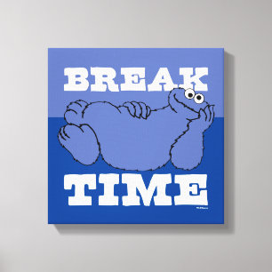 Sesame Street   Cookie Monster Break Time Canvas Print
