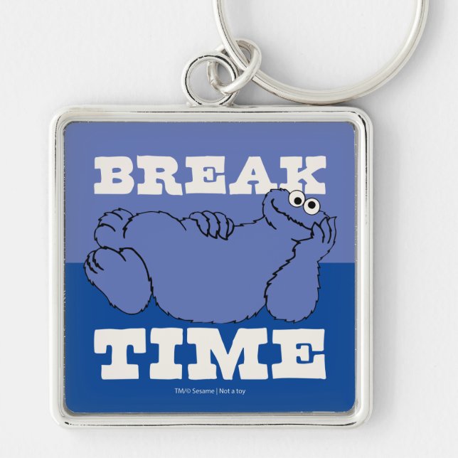 Sesame Street | Cookie Monster Break Time Keychain (Front)