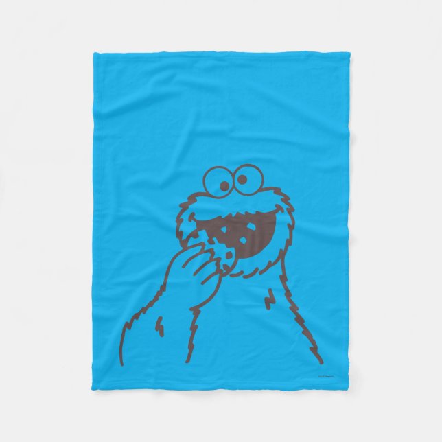 Sesame Street | Cookie Monster Bright Fleece Blanket (Front)