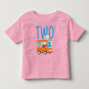 Sesame Street Cookie Monster Food Truck Birthday Toddler T-shirt
