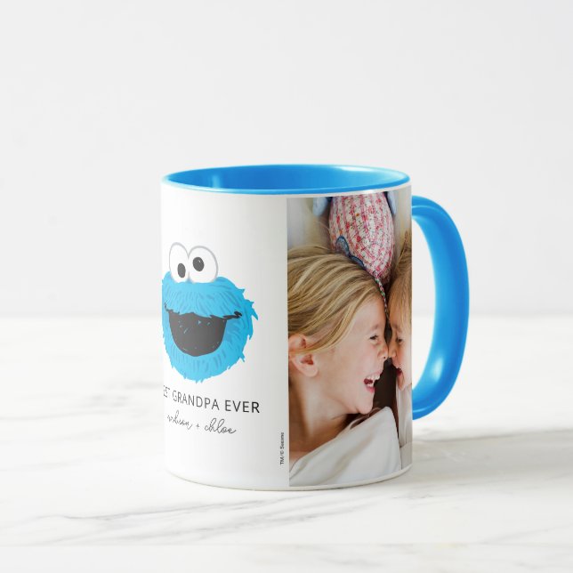 Sesame Street Cookie Monster | Grandpa - Photo Mug (Front Right)