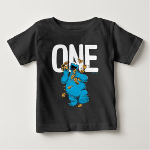 Sesame Street Cookie Monster I'm One Birthday Baby T-Shirt
