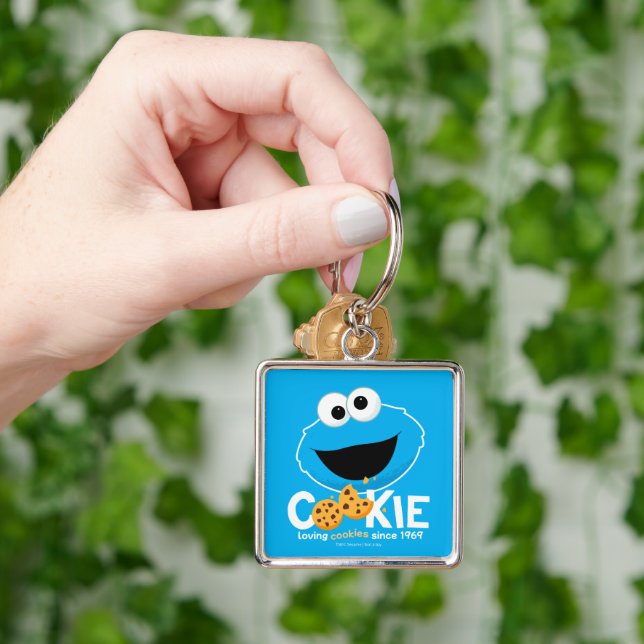Sesame Street | Cookie Monster Loving Cookies Keychain (Hand)