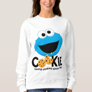 Sesame Street Cookie Monster Loving Cookies Sweatshirt