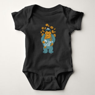 Sesame Street   Cookie Monster - Me Can't Stop Baby Bodysuit