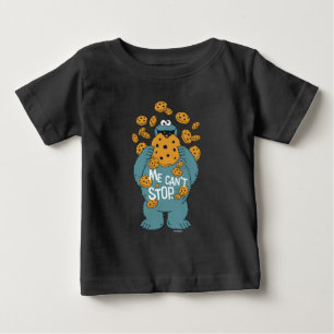 Sesame Street   Cookie Monster - Me Can't Stop Baby T-Shirt