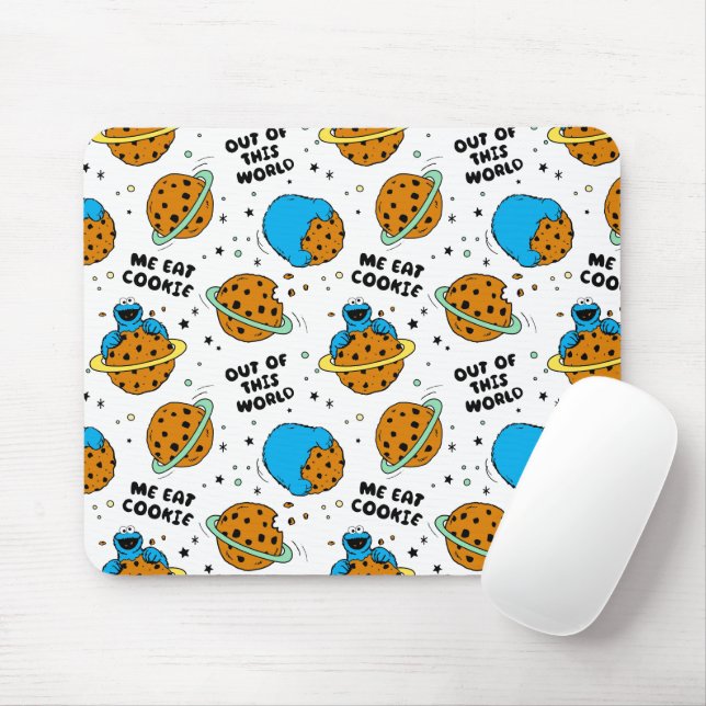 Sesame Street | Cookie Monster Out of This World Mouse Pad (With Mouse)