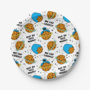 Sesame Street   Cookie Monster Out of This World Paper Plate