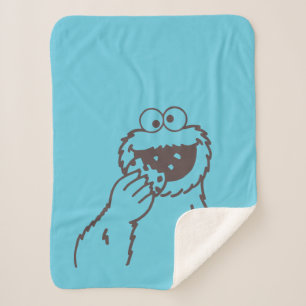 Sesame Street   Cookie Monster Sherpa Blanket