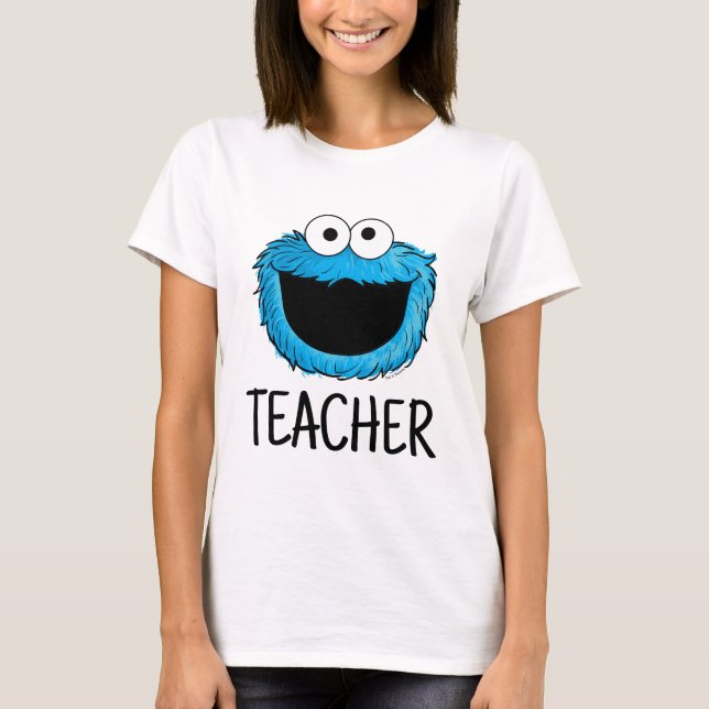 Sesame Street | Cookie Monster Teacher T-Shirt (Front)