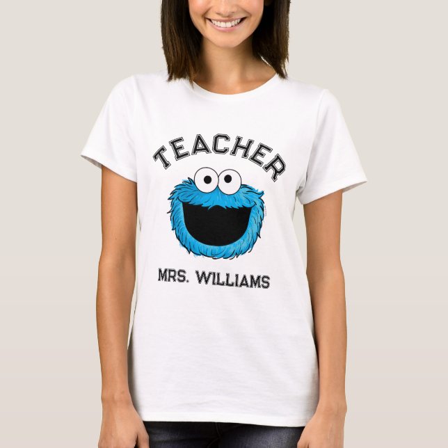 Sesame Street | Cookie Monster Teacher T-Shirt (Front)