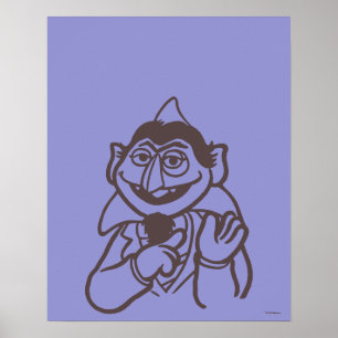 Sesame Street   Count von Count Bright Poster