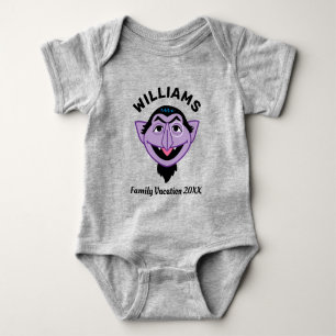 Sesame Street Count von Count Family Vacation Baby Bodysuit
