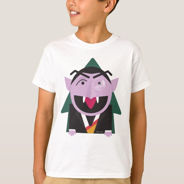 Sesame Street | Count von Count Illustration T-Shirt (Front)