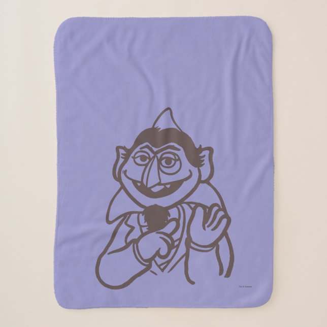 Sesame Street | Count von Count Sherpa Blanket (Front)