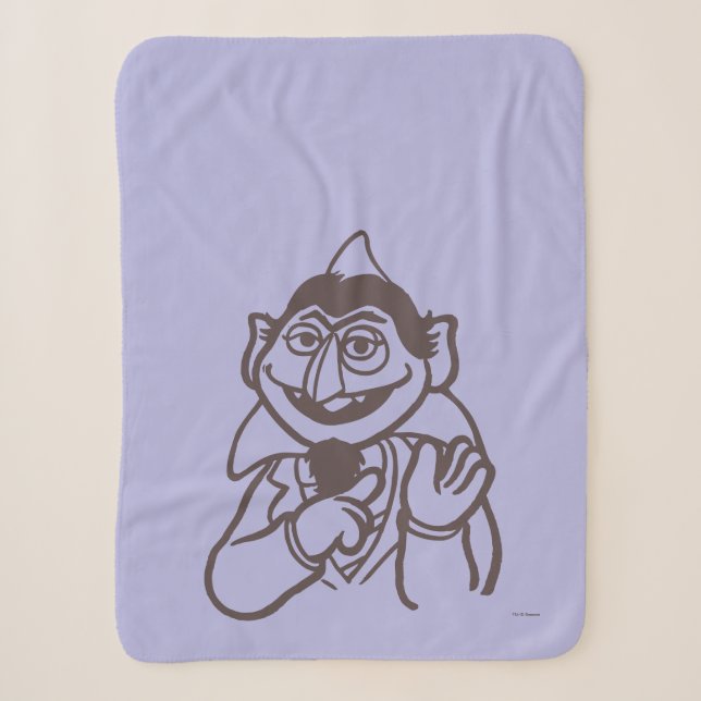 Sesame Street | Count von Count Sherpa Blanket (Front)