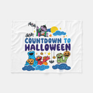 Sesame Street   Countdown to Halloween Fleece Blanket