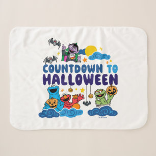 Sesame Street   Countdown to Halloween Sherpa Blanket