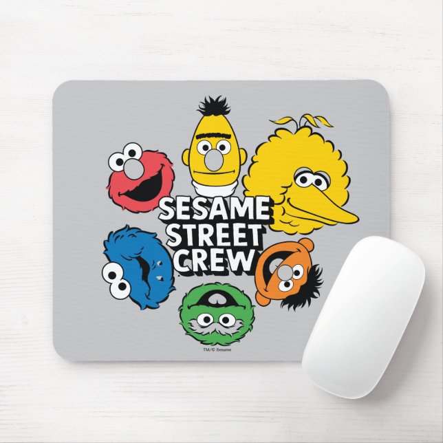 Sesame Street Crew Mouse Pad (With Mouse)