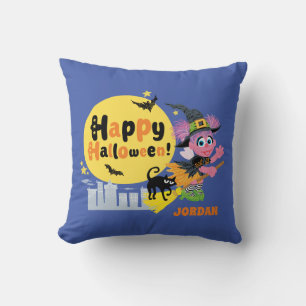 Sesame Street Cute Halloween Pattern Throw Pillow