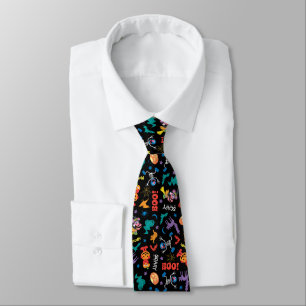 Sesame Street   Cute Halloween Pattern Tie