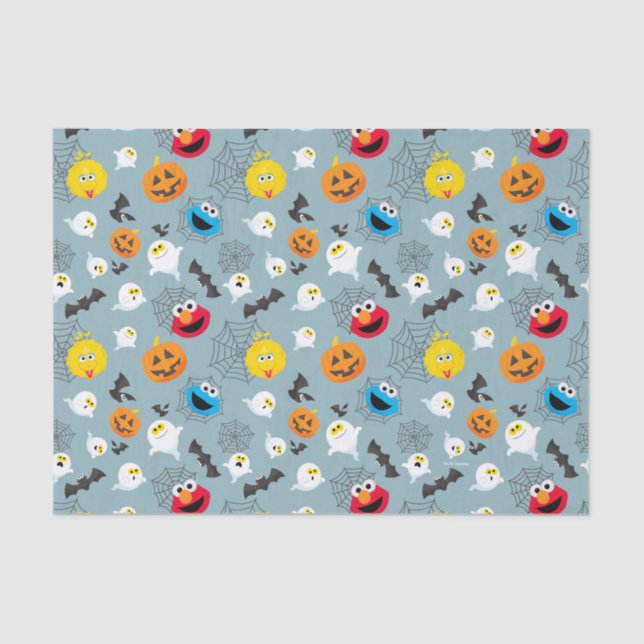 Sesame Street Cute Halloween Pattern Tissue Paper (Front)