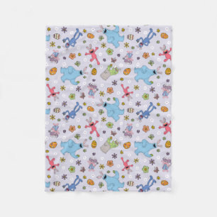 Sesame Street Easter Bunny Pattern Fleece Blanket