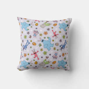 Sesame Street Easter Bunny Pattern Throw Pillow