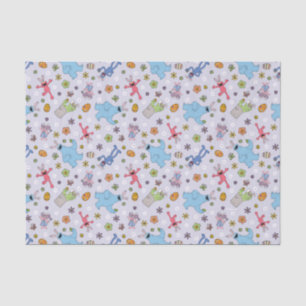 Sesame Street Easter Bunny Pattern Tissue Paper