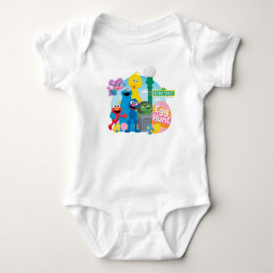 Sesame Street Easter Egg Hunt Baby Bodysuit