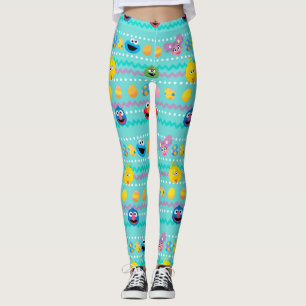 Sesame Street Easter Egg Pattern Leggings