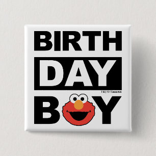 Sesame Street   Elmo - Birthday Boy 2 Inch Square Button