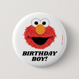 Sesame Street   Elmo Birthday Chalkboard Boy 2 Inch Round Button