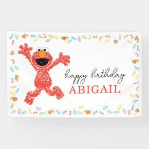 Sesame Street Elmo   Birthday Crayon Banner