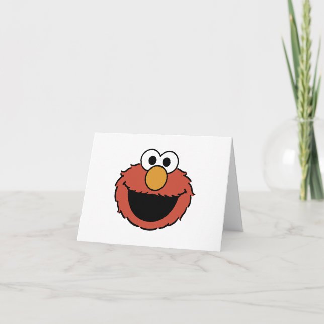 Sesame Street | Elmo Birthday Thank You Card (Front)
